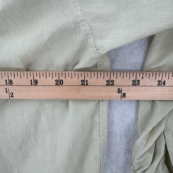 Nina Ricci Button Down Shirt Mens Large 100 Paris Seoul Green Long Sleeve VTG - Picture 7 of 10